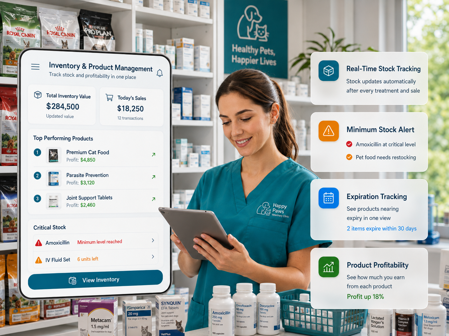 Hospital financial reports and profitability dashboard